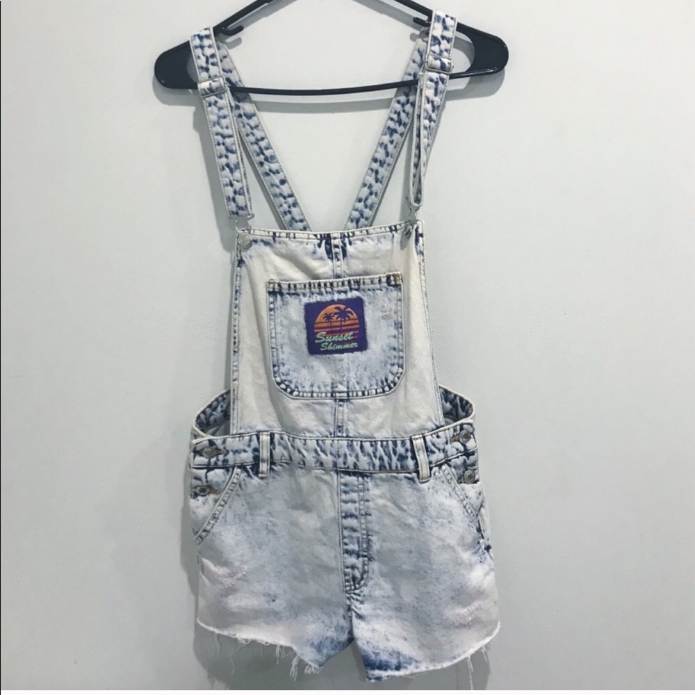 ASOS Acid Wash Denim Overalls